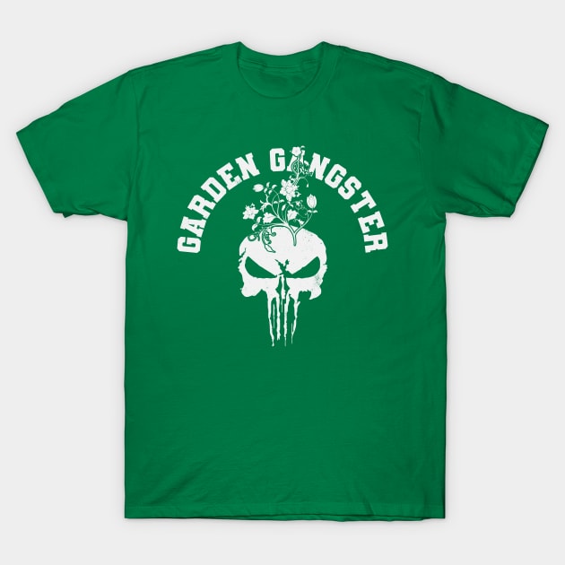 Garden Gangster Skeleton Gardening T-Shirt by ARMU66